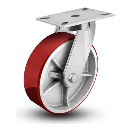 Colson 7 Series Swivel Plate Caster Polyurethane 12 Dia. 1700 Lb. 7.12689.989 LH15.5